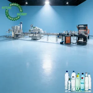 Branded Bottled Water Production Line 3000BPH 0 2L PET Filling Machine Authoritative Certification Cooperation Guarantee
