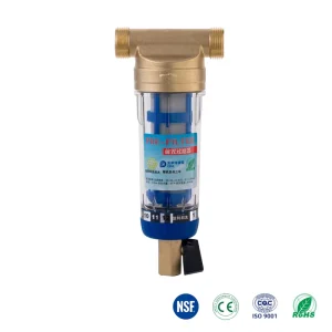 Brass Sediment Sand Manual Washable Water Pre-Filter System for Household, RV, Car and Outdoor Use