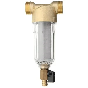 Brass Tap Water Sediment Pre-Filter, 40 Micron, 5000 L/h, Whole House