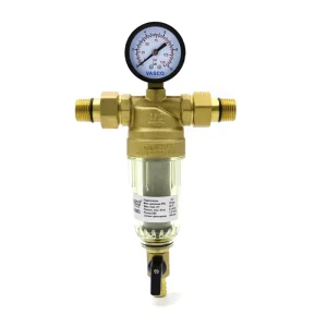 Brass Water Pre Filter Valve Customizable Brass Pre filter and Transparent Prefilter Valve with Manometer