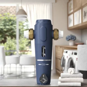 Brass Whole House Water Prefilter with 360° Automatic Flush and Stainless Steel Mesh