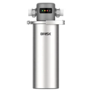 Brisk Whole House Battery Powered Stainless Steel Water Pre Filter 5 Micron for Home Pollution Control and Sediment Removal