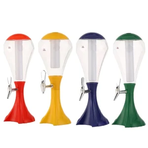 Built In Plastic Beer and Beverage Dispenser with Refrigeration 3L Capacity Portable Design