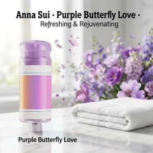 Butterfly Love Fragrance Shower Filter Aromatherapy Dechlorination Skin Beautifying ABS Bathroom