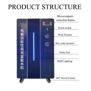 CAMAZ 300ml min Commercial RO Electrolysis Functional Hydrogen Rich Water Machine SPE PEM Electrolysis for Home