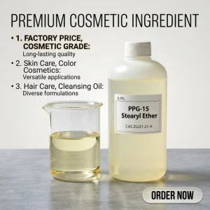 CAS 25231-21-4 PPG-15 Stearyl Ether Nonionic Emollient Surfactant Raw Material for Cream, Lotion, and Lip Balm