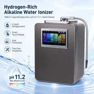CE-Certified Alkaline Water Machine 1000 cm² Electrolysis Area 8 Platinum-Coated Plates