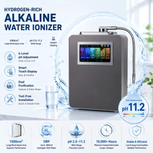 CE-Certified Alkaline Water Machine 8 Platinum-Coated Electrodes pH 2.5-11.2