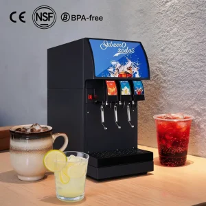 CE Commercial Stainless Steel Cold Drink Dispenser with Multiple Valves