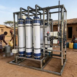 CE ISO Certified Containerized UF Ultrafiltration System Mobile Water Purification Station for Emergency Drinking Water Supply