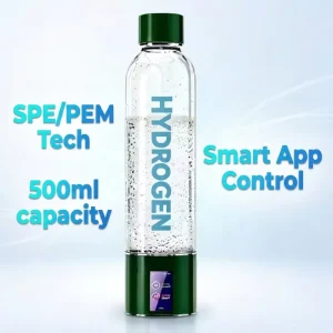 CE RoHS FDA Certified Hydrogen Water Bottle Factory 9000 ppb SPE PEM APP Control OEM ODM H2 Maker