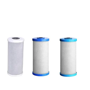 CTO10-S 10 Inch Electric Plastic Household Activated Carbon Filter Cartridge Replacement, 75 GPD