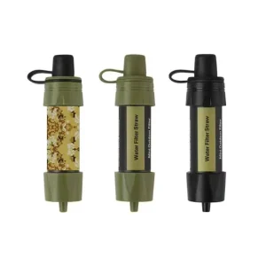 Camo Personal Water Filter Straw for Daily Travel and Outdoor Use