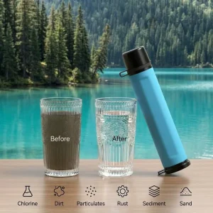 Camping Hiking Water Filter Straw System Outdoor Emergency Survival Filter Water Mini Personal Water Filter Straw