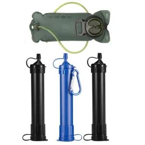 Camping and Hiking Water Filter Straw 99.999% Bacteria and Parasite Removal Portable Water Filter