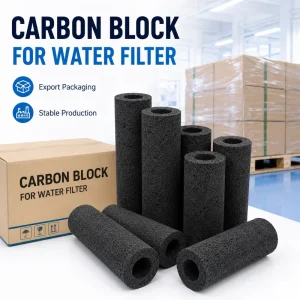 Carbon Block Filter Cartridge for Drinking Water Purification High Hardness Activated Carbon Rod Factory Supply