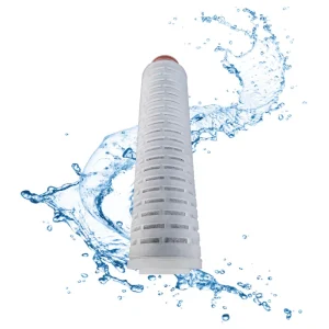 Carbon Block Pleated Filter Element for Household Water Filter Cartridge, 0.1-100 m Precision, 500 LPH