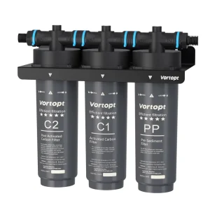 Carbon Rod Triple Under Sink Water Filter Easy Installation Multi Scene Use Complete Accessories F02 CTO