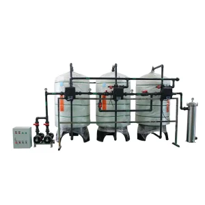 Carton Tank 3 Stage Water Purification System PLC Pump Pressure Vessel for Automatic Water Softening Filtration 1 Year Warranty