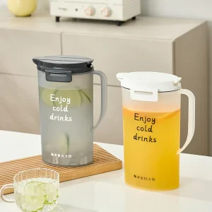 Cartoon Plastic Thickened Large Capacity Cold Kettle Cup Set Home Cold Kettle Juice Milk Tea Pot Water Pitcher With Lid