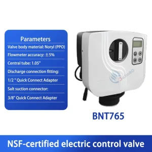 Central Water Purifier and Water Softener with Fully Automatic Control Valve Head