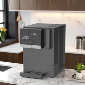 China OEM 4000L Zero Installation Commercial Ice Maker Countertop 100G Hot Cold Reverse Osmosis Filter Water Dispenser