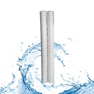 China Polyester Sediment 1 Micron String Wound Filter Cartridge for Water Ro System