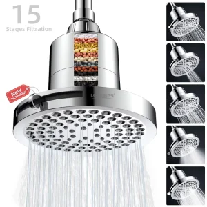 Chlorine Filtered Shower Head High Pressure Shower Head Filter for Hard Water Hair and Skincare Beauty Showerhead
