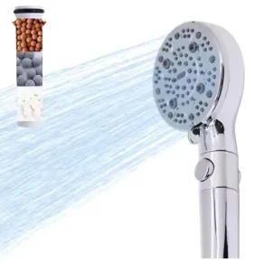 Chrome Nine Level Ten Function Handheld Shower Head Filter PP Cotton Bathroom Faucet Accessory Handshowers Type