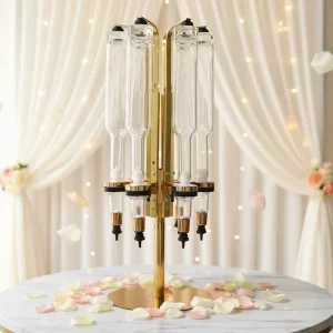 Circle Holder 6-Head Perfume Display Rack and Dispenser, 375ml 500ml