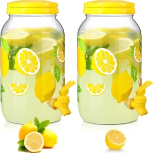 Clear Plastic Beverage Dispenser with Spigot for Weddings Lemonade Juice Water and Tea