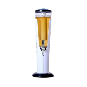 Clear Plastic Self Service Juice Bucket Beverage Dispenser for Party, Bar, Hotel and Fast Food Use