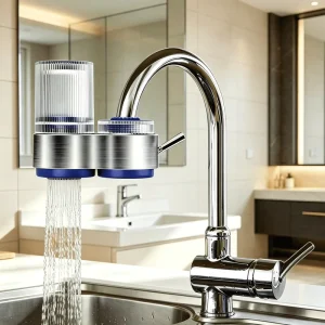 Clear Visible Filter Bottle Tap Mount Water Purifier Anti Limescale Faucet Filter Manufacturer Direct Supply