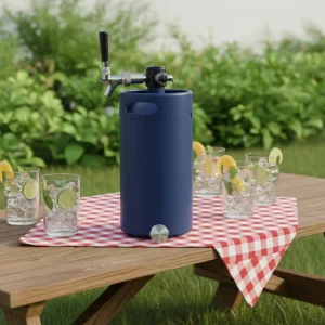 Cocktail Dispenser Tap and Barrel Cocktail System Vacuum-Insulated