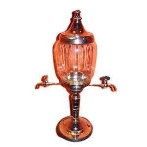 Cocktail Wine Tower Cold Shot Dispenser Glass Copper Beer Holder for Camping