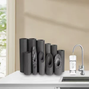 Coconut Carbon Block Filter Under Sink Water Filtration System Gac+ Kdf Pure Water Filter Cartridge