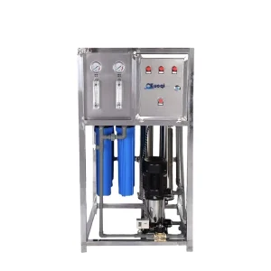 Commercial 0.25 Ton RO Water Treatment Machine 500 L/h 220V with Pressure Vessel 580 kg 1000x1000x2000 mm