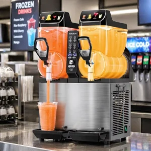 Commercial 1-, 2-, or 3-Tank Stainless Steel Juice and Slush Machine for Frozen Drinks