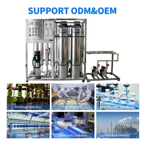 Commercial 1000 L/Hour Reverse Osmosis Water Purification System with Pump and Wooden Case