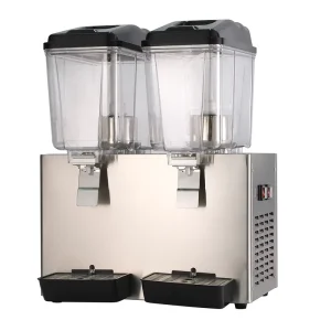 Commercial 2-4 Tank Stainless Steel Beverage Dispenser with Dual Cooling Electric Refrigeration