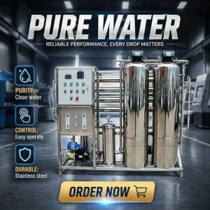 Commercial 2000LPH Reverse Osmosis Water Filtration and Treatment Machine