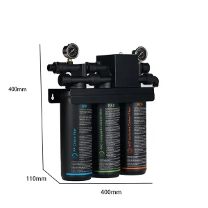 Commercial 3-Stage Water Purifier System PP+PAC+ACF Triple Filtration High-Flow Water Filter for Coffee Shops and Restaurants
