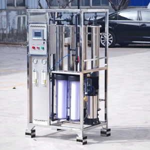 Commercial 500 LPH Open-Type Tankless RO System with PLC Pump, 220V