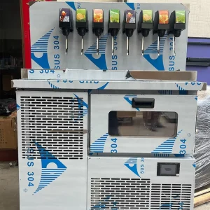 Commercial 8 Valve Soda Dispenser Machine Automatic Ice Combo Post Mix Beverage Fountain for Restaurant