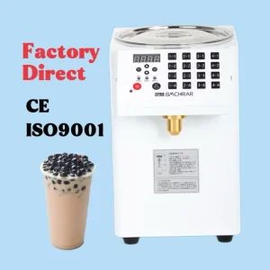 Commercial Automatic Sugar & Fructose Dispenser Machine Motor Pump 1 Year Warranty 10kg for Bubble Tea Coffee Soda Bakery Use