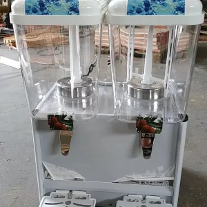 Commercial Electric Cold Fruit Juice Dispenser Machine Rotating Refrigerated Beverage Dispenser