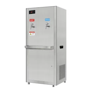 Commercial Electric Freestanding Drinking Hot&Cold Water Cooler Dispenser With 5 Stages UF System for Factories Schools Hotels