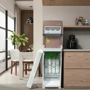 Commercial Freestanding Water Dispenser 3 Taps Hot and Cold Ultrafiltration System Water Dispenser With Water Filter