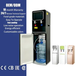 Commercial Freestanding Water Dispenser Water Cooler Hot Cold Water With Bottom Loading for Home Use Household