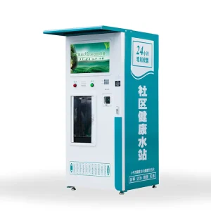 Commercial Full Automatic Compression Refrigeration Water Vending Machine With Auto Bagging Filtered water vending machine
